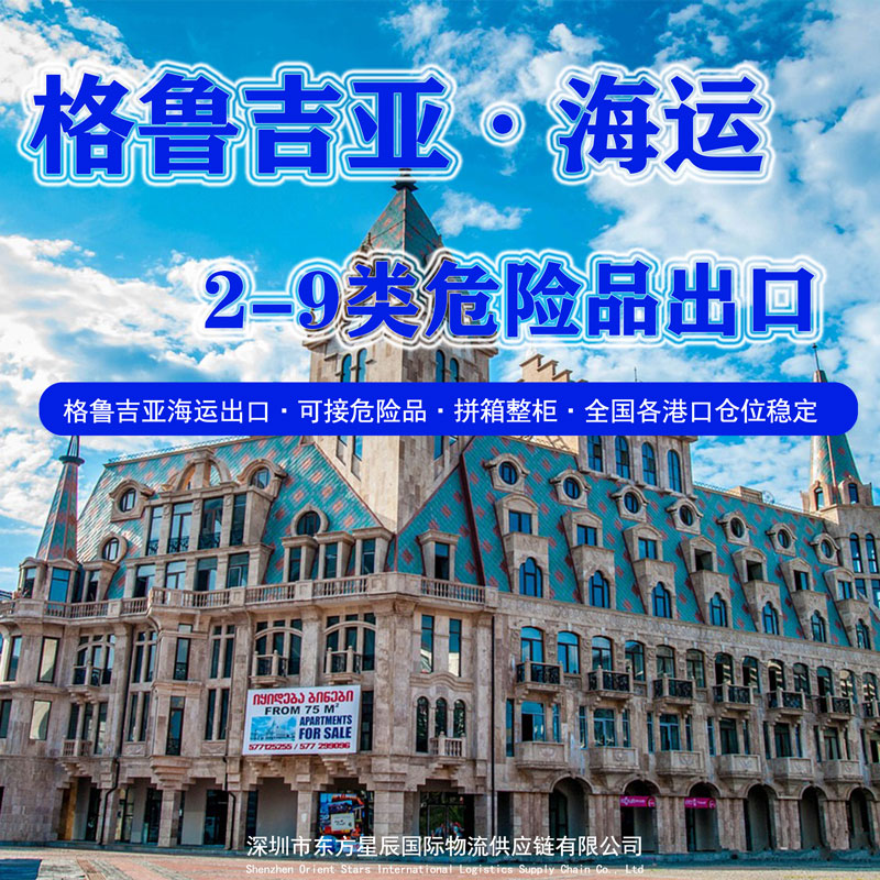 格鲁吉亚危险品专线-海运整柜拼箱出口订舱报关操作流程